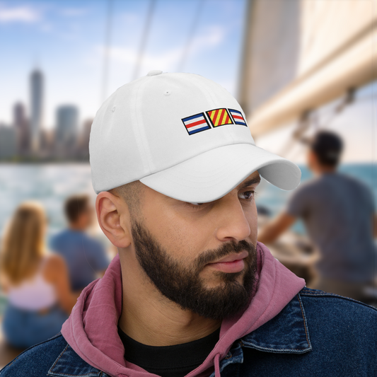 Custom Nautical Flags Baseball Hat | Personalized Embroidered Name or Initials