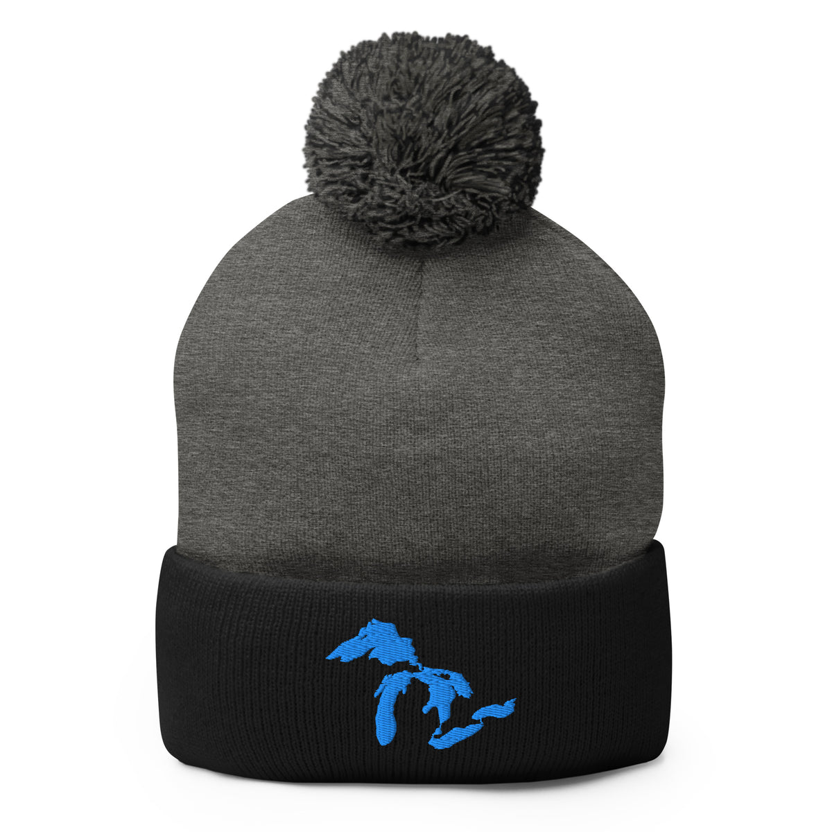 Great Lakes Pom-Pom Beanie  | Choose Embroidery Color