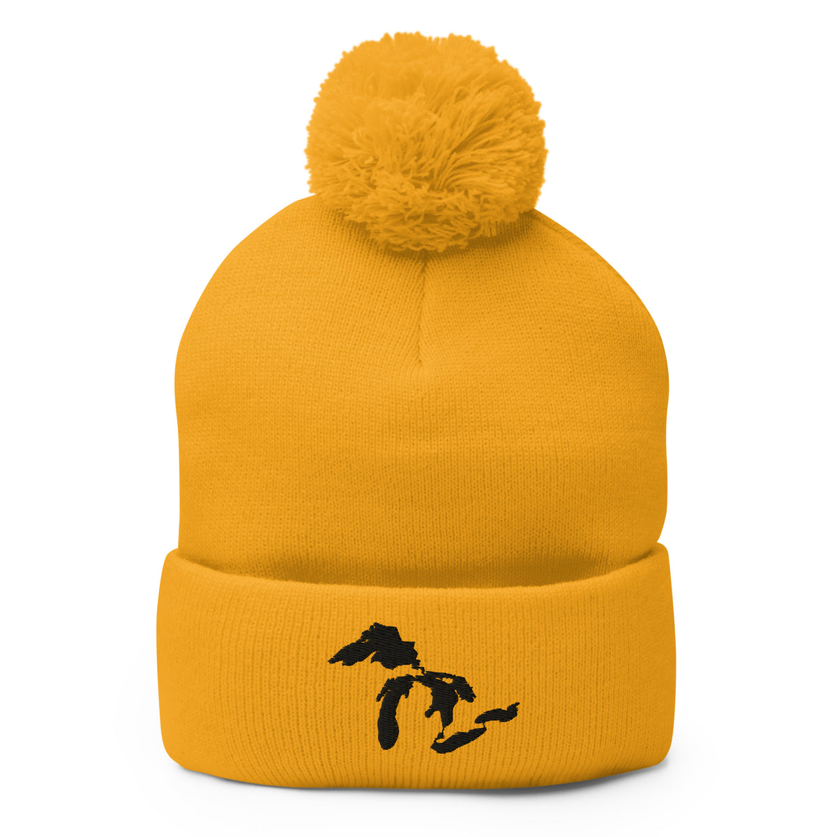 Great Lakes Pom-Pom Beanie  | Choose Embroidery Color