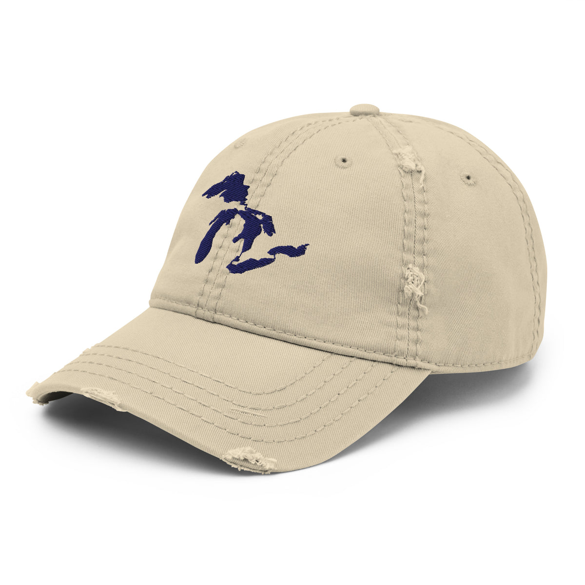 Great Lakes Distressed Dad Hat | Choose Your Color