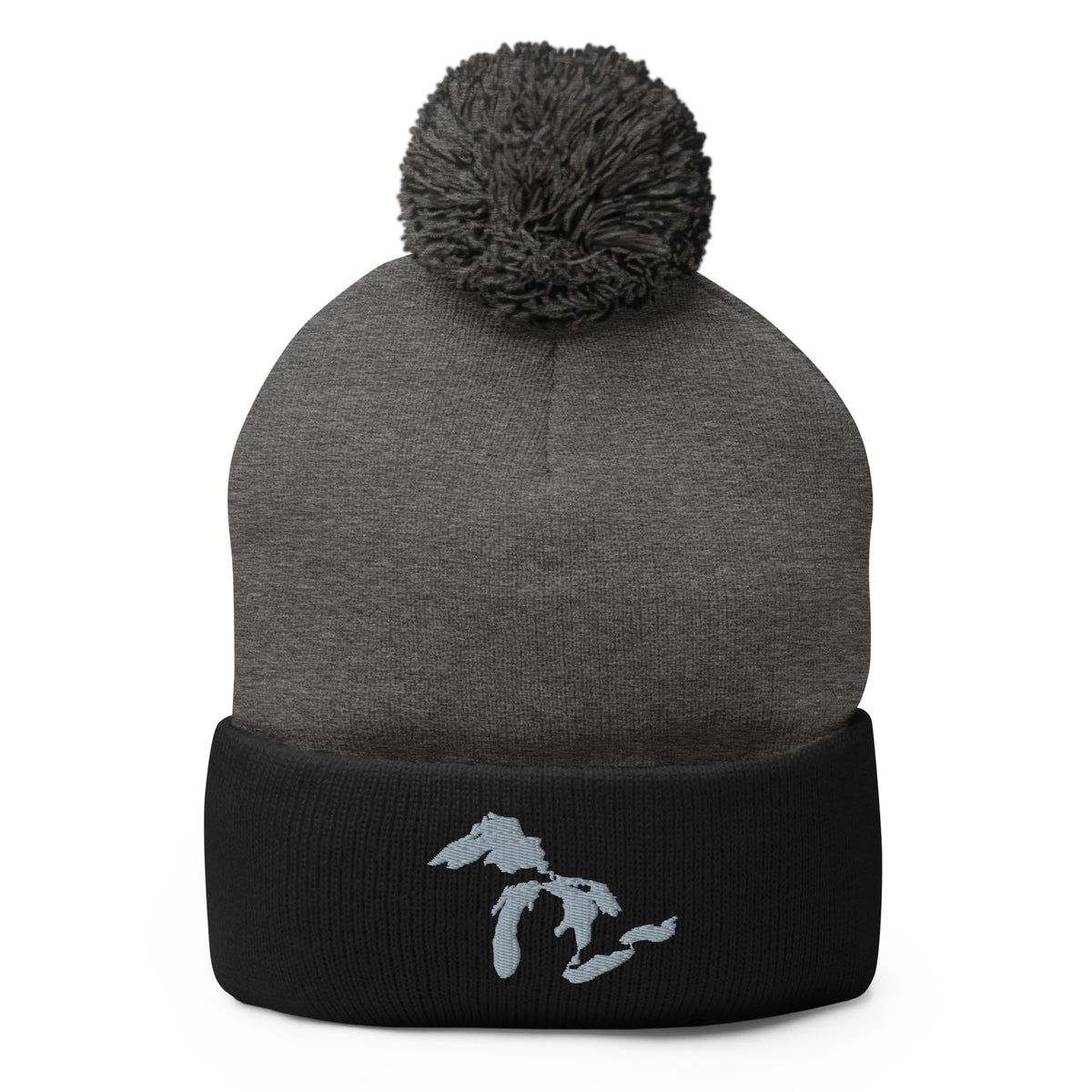 Great Lakes Pom-Pom Beanie  | Choose Embroidery Color
