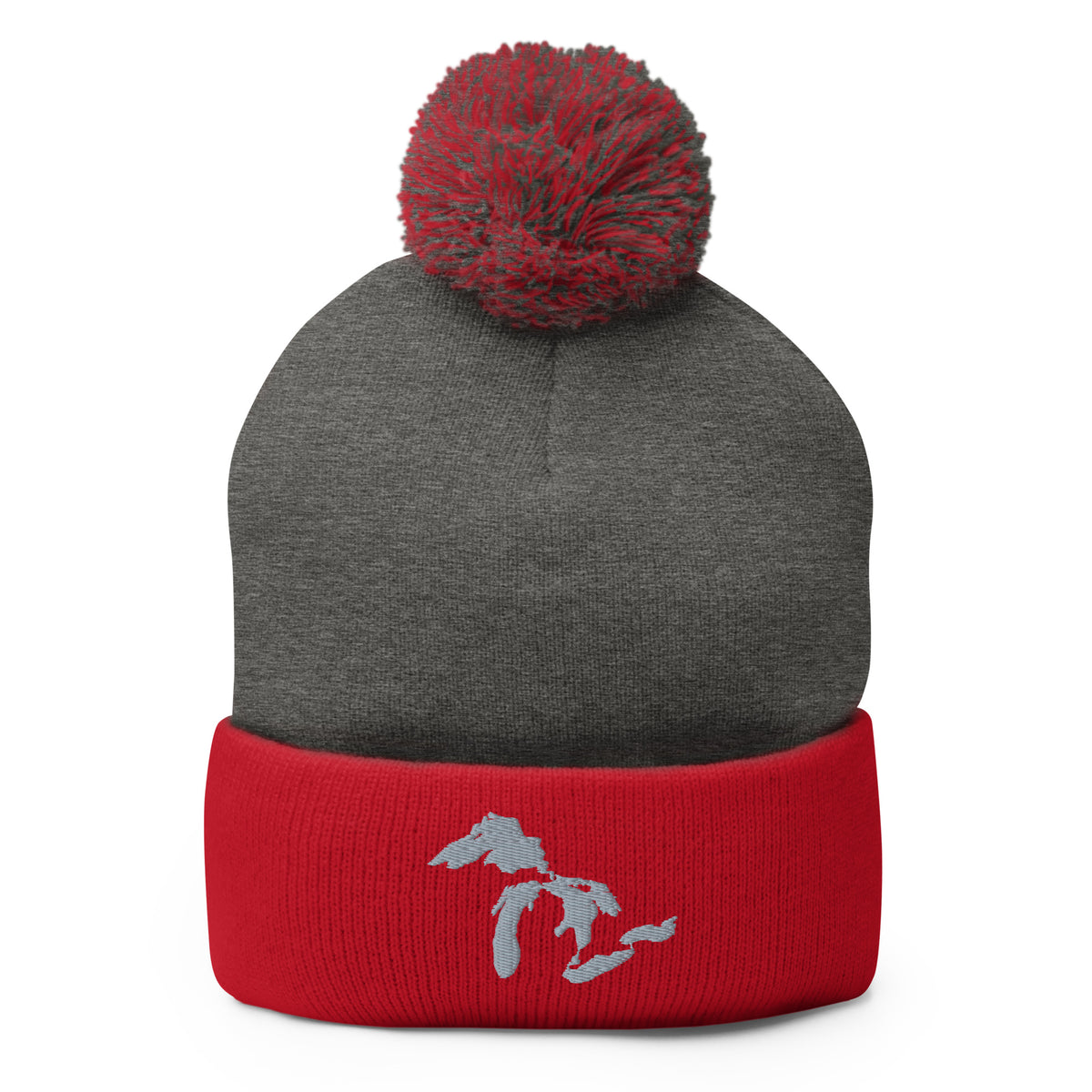 Great Lakes Pom-Pom Beanie  | Choose Embroidery Color