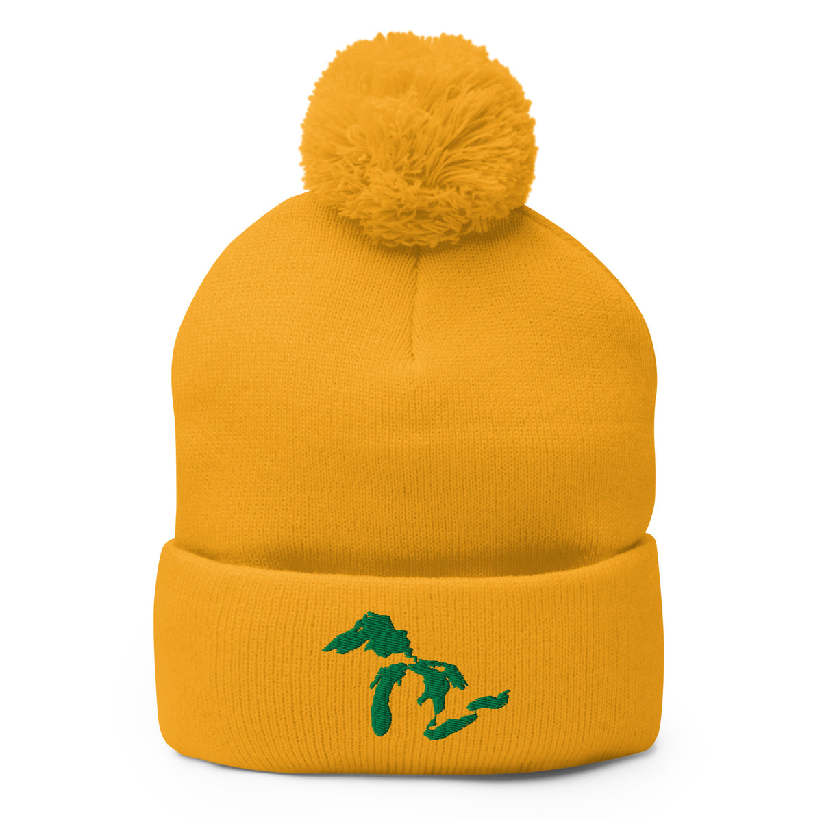 Great Lakes Pom-Pom Beanie  | Choose Embroidery Color