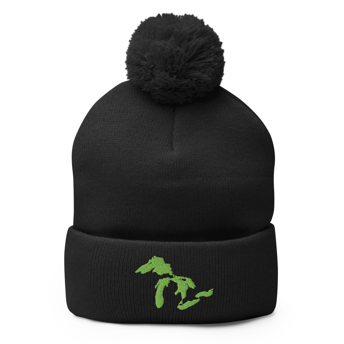 Great Lakes Pom-Pom Beanie  | Choose Embroidery Color