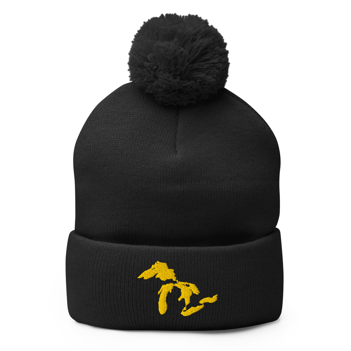 Great Lakes Pom-Pom Beanie  | Choose Embroidery Color