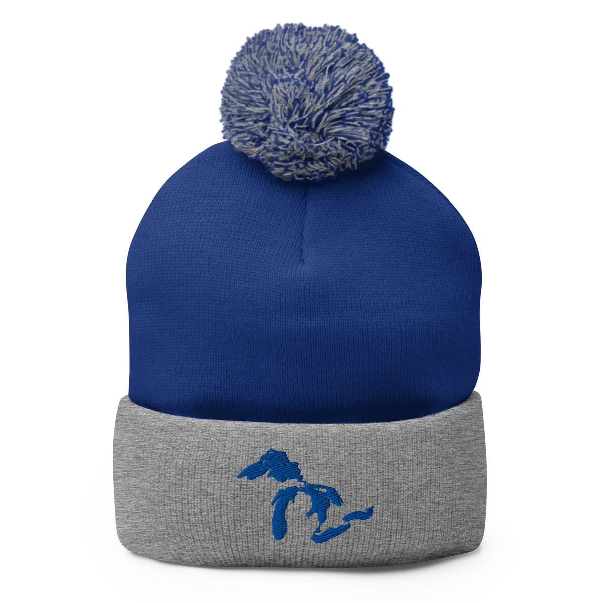 Great Lakes Pom-Pom Beanie  | Choose Embroidery Color