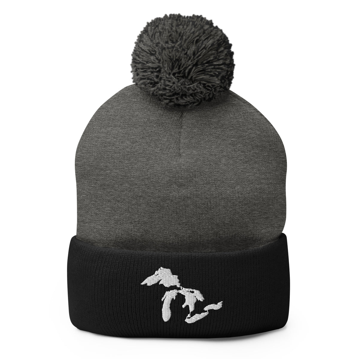 Great Lakes Pom-Pom Beanie  | Choose Embroidery Color