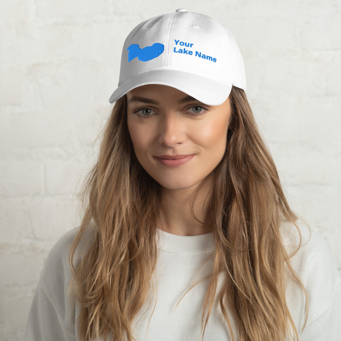 Custom Lake Embroidered Baseball Hat - | Wear Your Lake